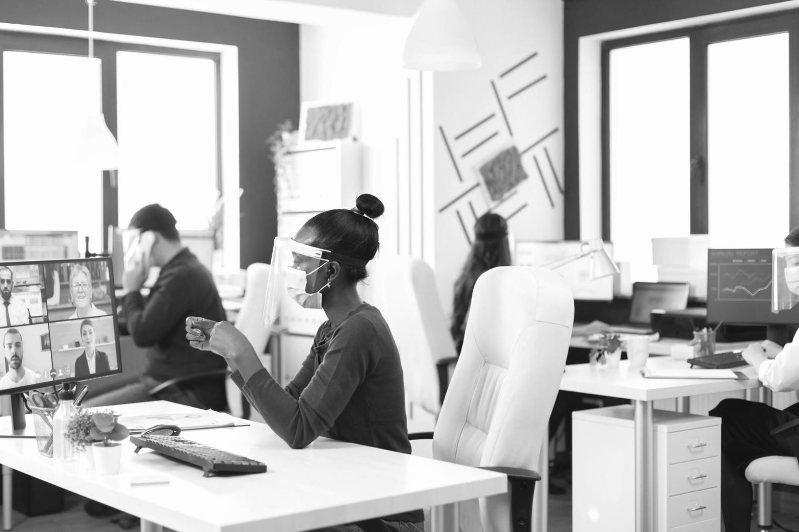 Professional reviewing financial documents and analysis reports